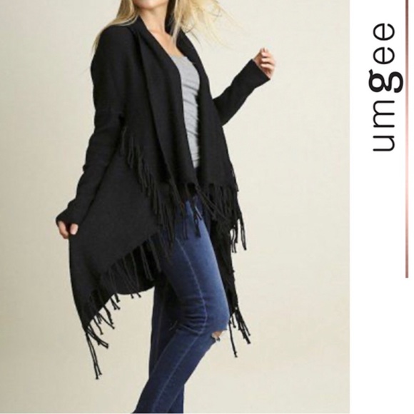 Umgee fringe cardigan sweater - Picture 1 of 5